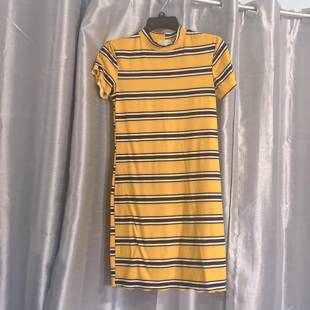 Black and yellow dress